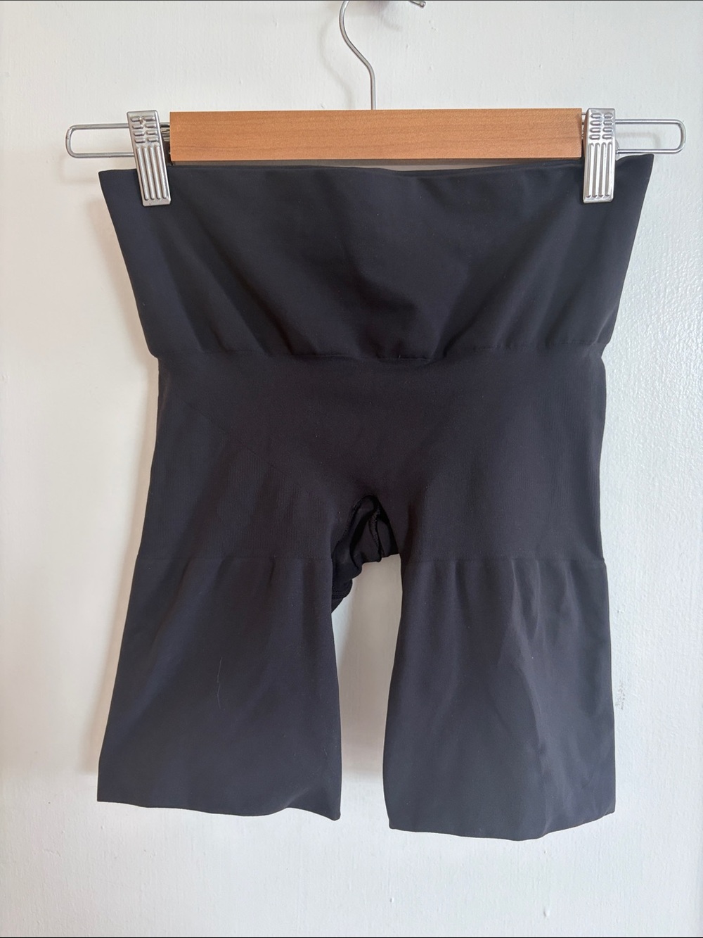 SKIMS Black High-Waist Shapewear Shorts
